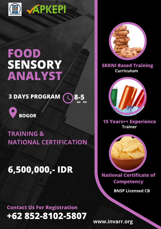 Food Sensory Analyst Training & National Certification