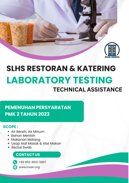 Pendampingan Uji Laboratorium SLHS Restoran dan Katering Berdasarkan PMK 2 Tahun 2023